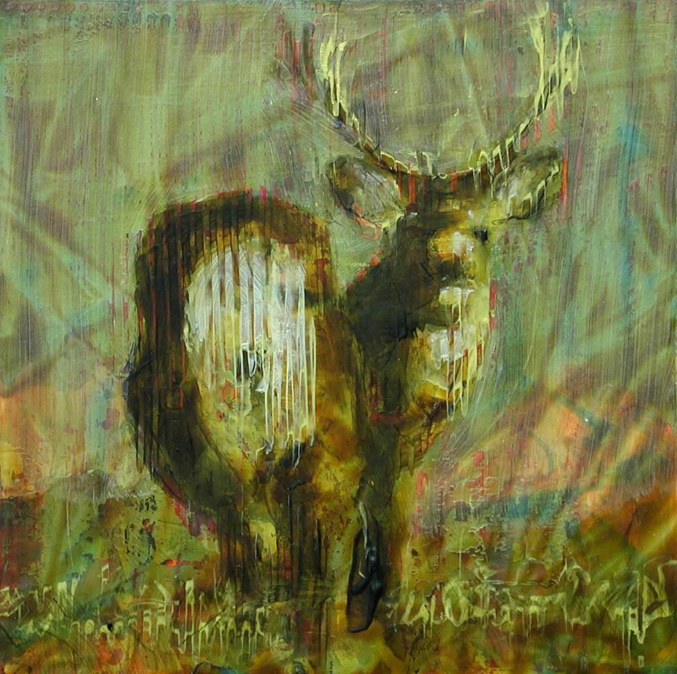 Pintura de animales #09-6574 (ciervo)