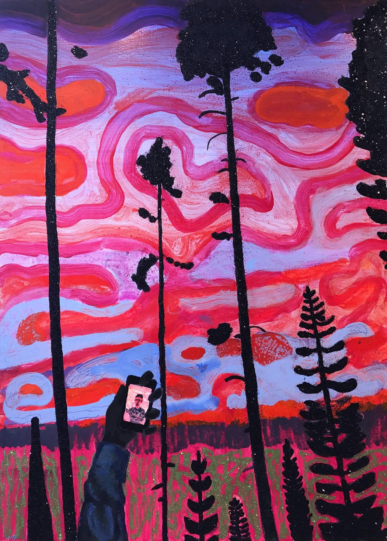 Abstract Painting di Mike Piggott - Gli alberi saranno neri