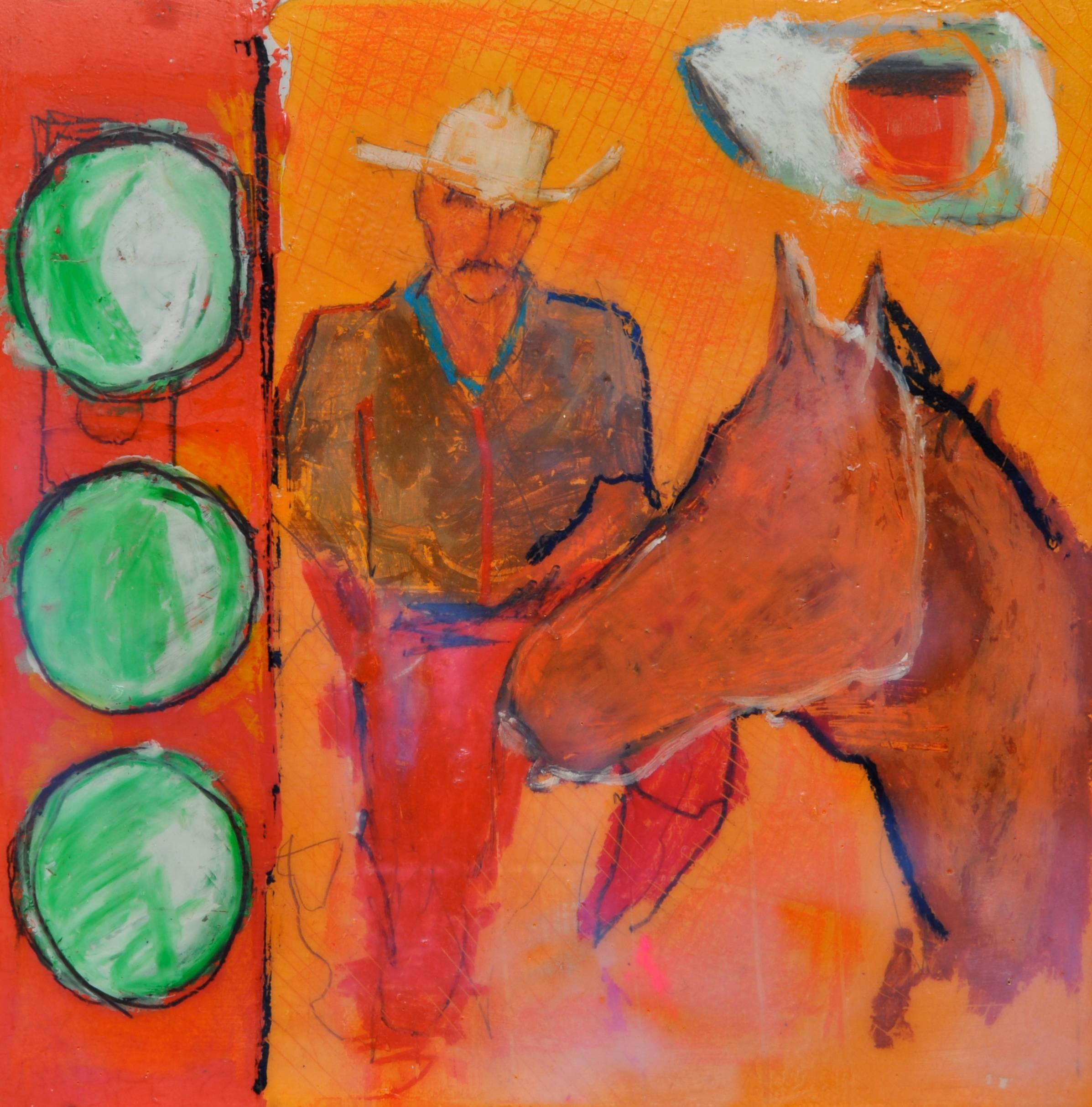 Green Light Western - Mixed Media Art by Will Pope