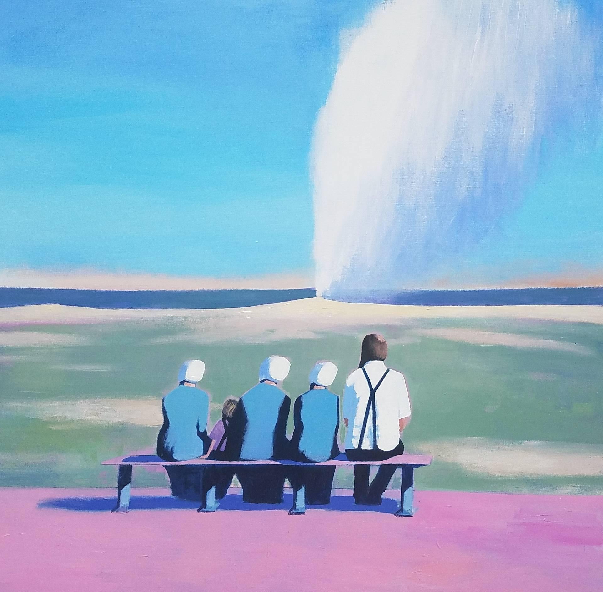 Landscape Painting de Travis Walker - Familia americana nº 3