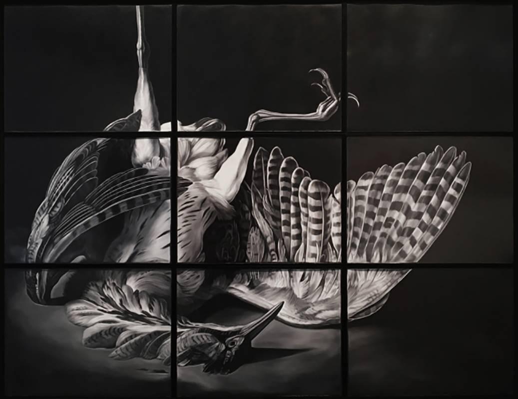 Shelley Reed Animal Painting - Bittern (after Oudry)