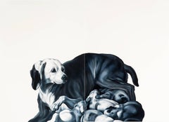 Con i suoi cuccioli (dopo A. Oudry)