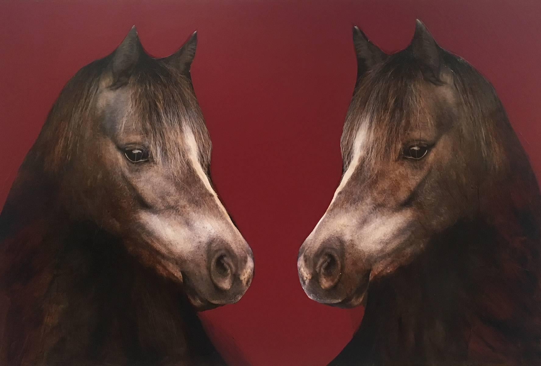 Anke Schofield Animal Painting - Doubles