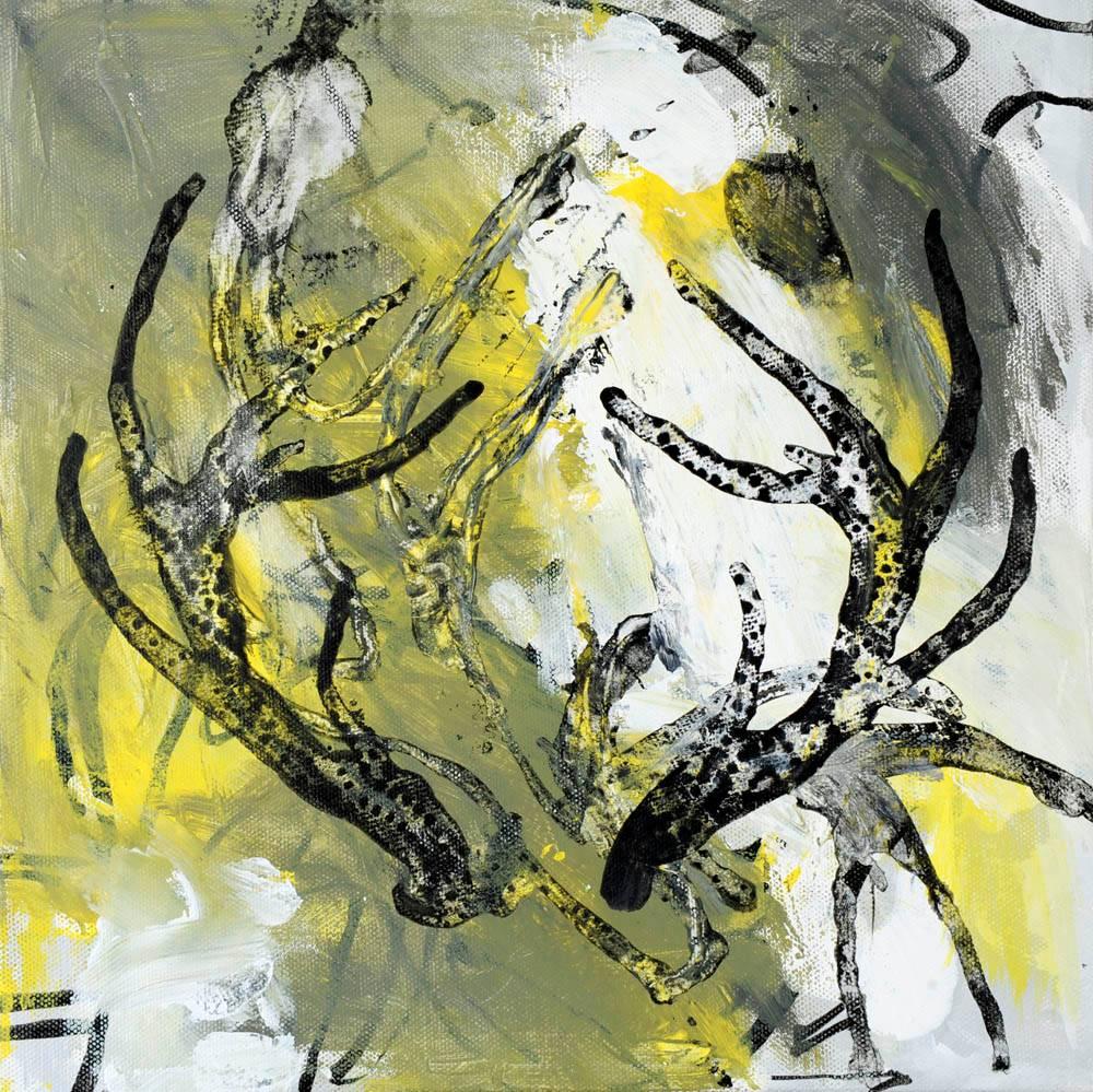 Rocky Hawkins Abstract Painting - Antler 5