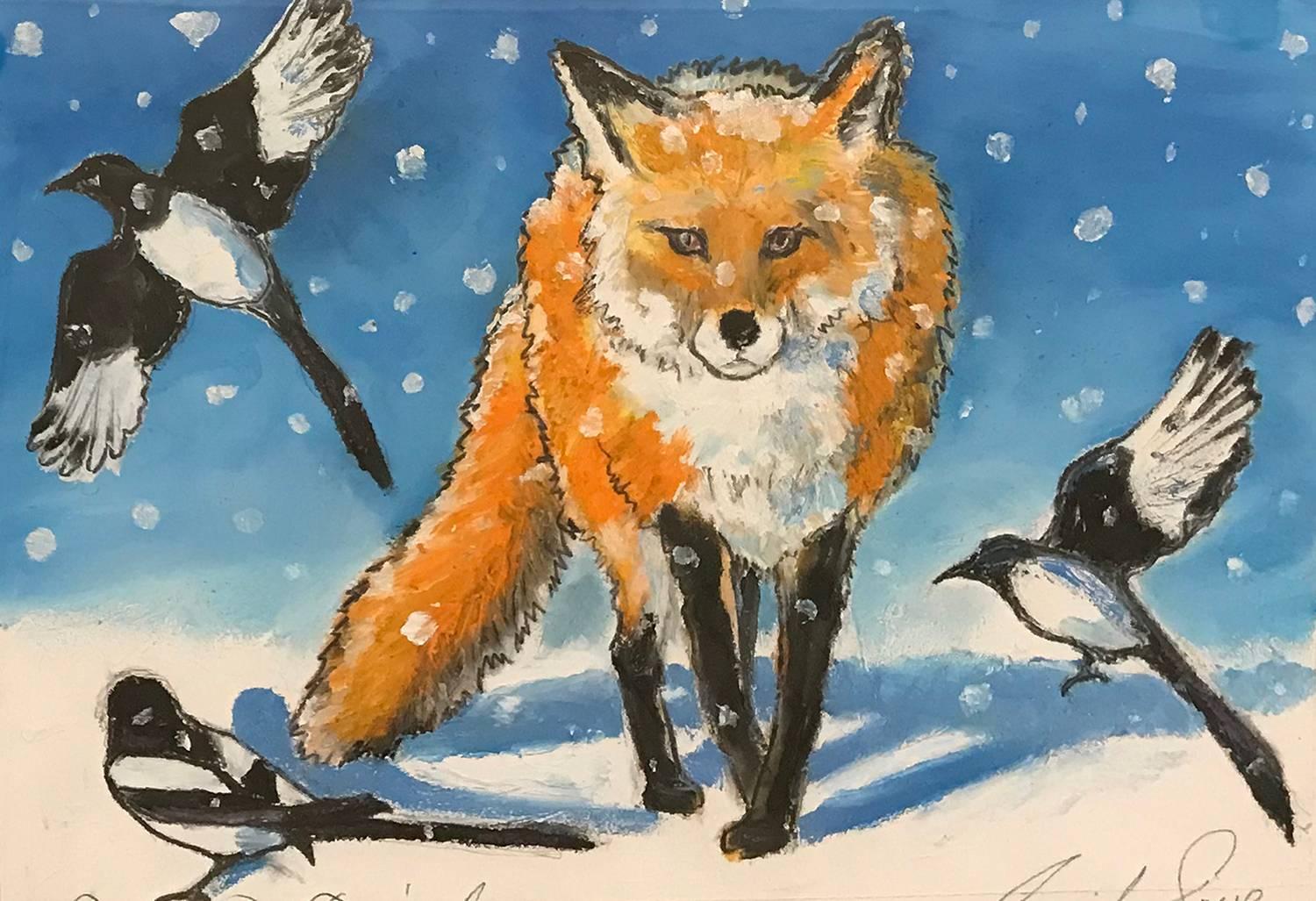 Jennifer Lowe Animal Art - Fox and Friends