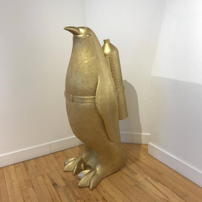 resin penguin statues