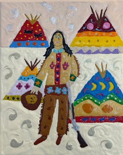 Chief Iron Tail - Historical Western Figures Fine Art Acrylic Portrait Decor