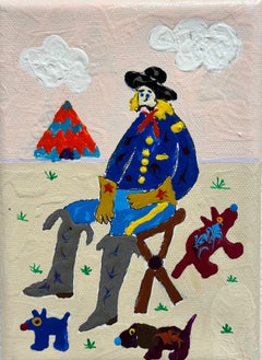 Custer - Historical Western Figures Fine Art Acrylic Canvas Portrait Decor