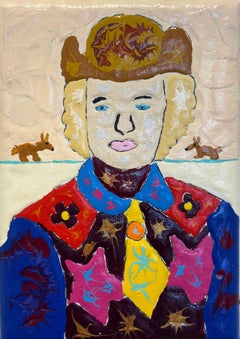 Dale Evans - Portraits artistiques sur toile acrylique représentant des personnages historiques de l'Ouest américain