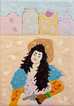 Eleanor Dumont - Historical Western Figures Fine Art Acrylic Portrait Decor