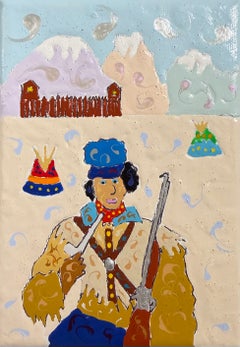 Jim Bridger - Portraits artistiques sur toile acrylique représentant des personnages historiques de l'Ouest américain