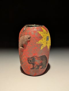 Western Powers 3 Ceramic Vase