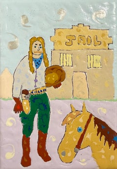 Pistol Pete – Historische Westernfiguren: Kunstdrucke auf Acryl-Leinwand als Dekoration