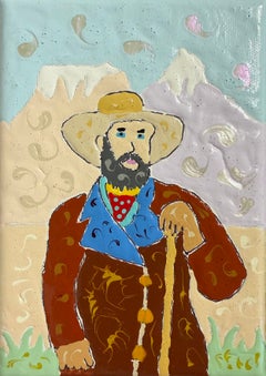 John Colter – Historische Persönlichkeiten des Wilden Westens: Kunstdrucke auf Leinwand in Acryltechnik