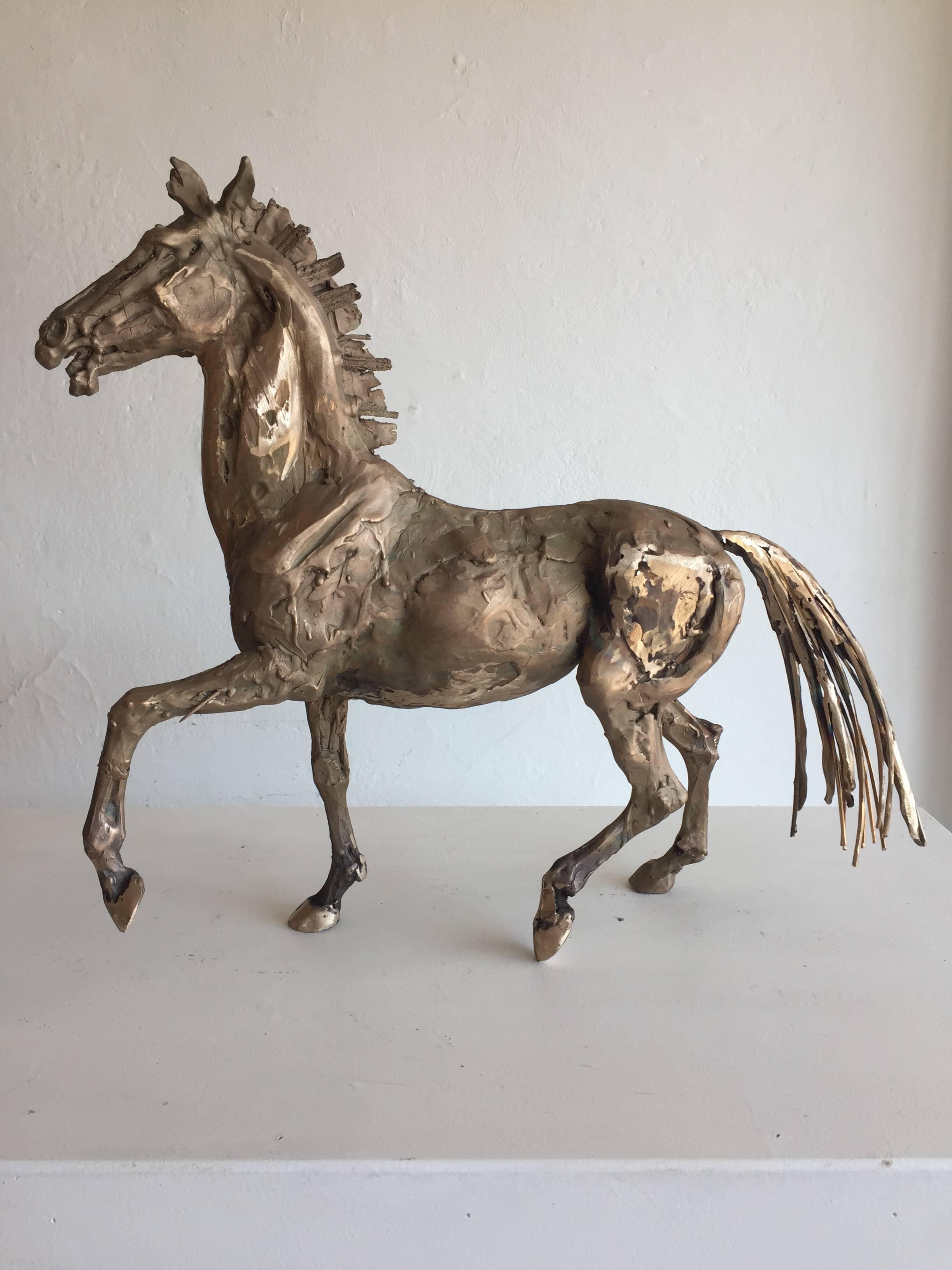 Wendy Klemperer Figurative Sculpture - Prancing Horse