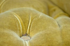 "Hint of Opulence", worn, still life, yellow, chair, print, color photograph