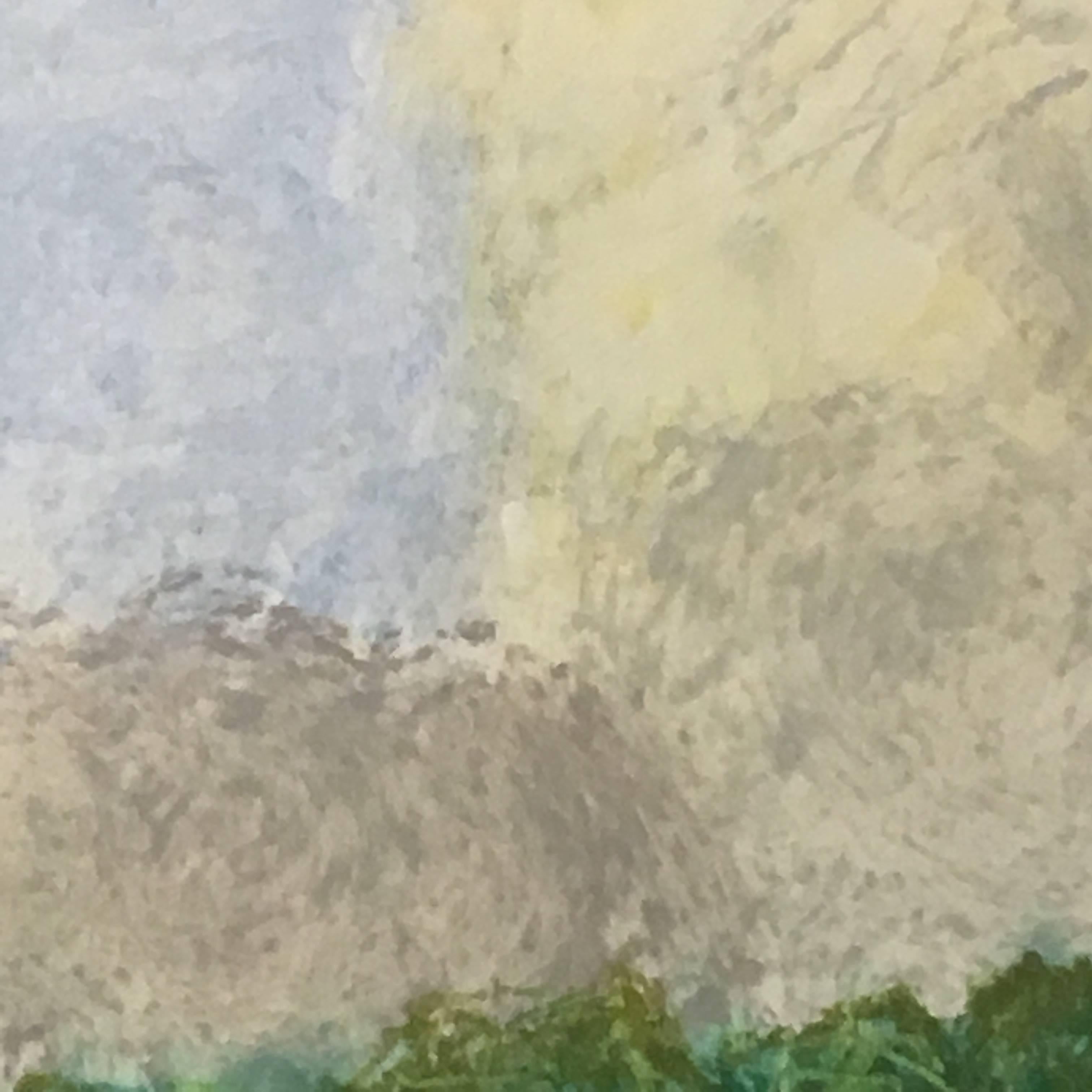 oil pastel drawing landscape