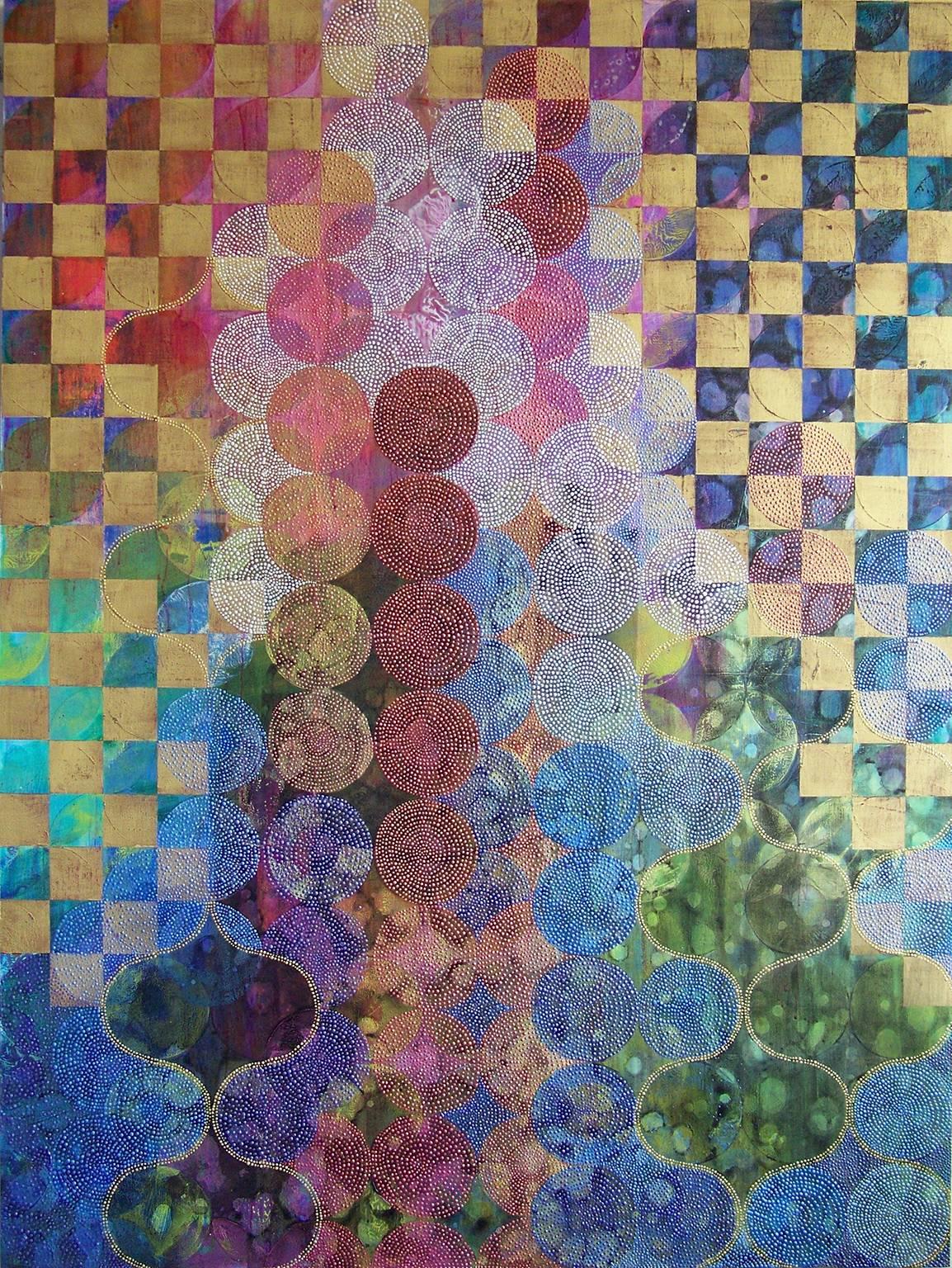 Denise Driscoll Abstract Painting - Circles 40