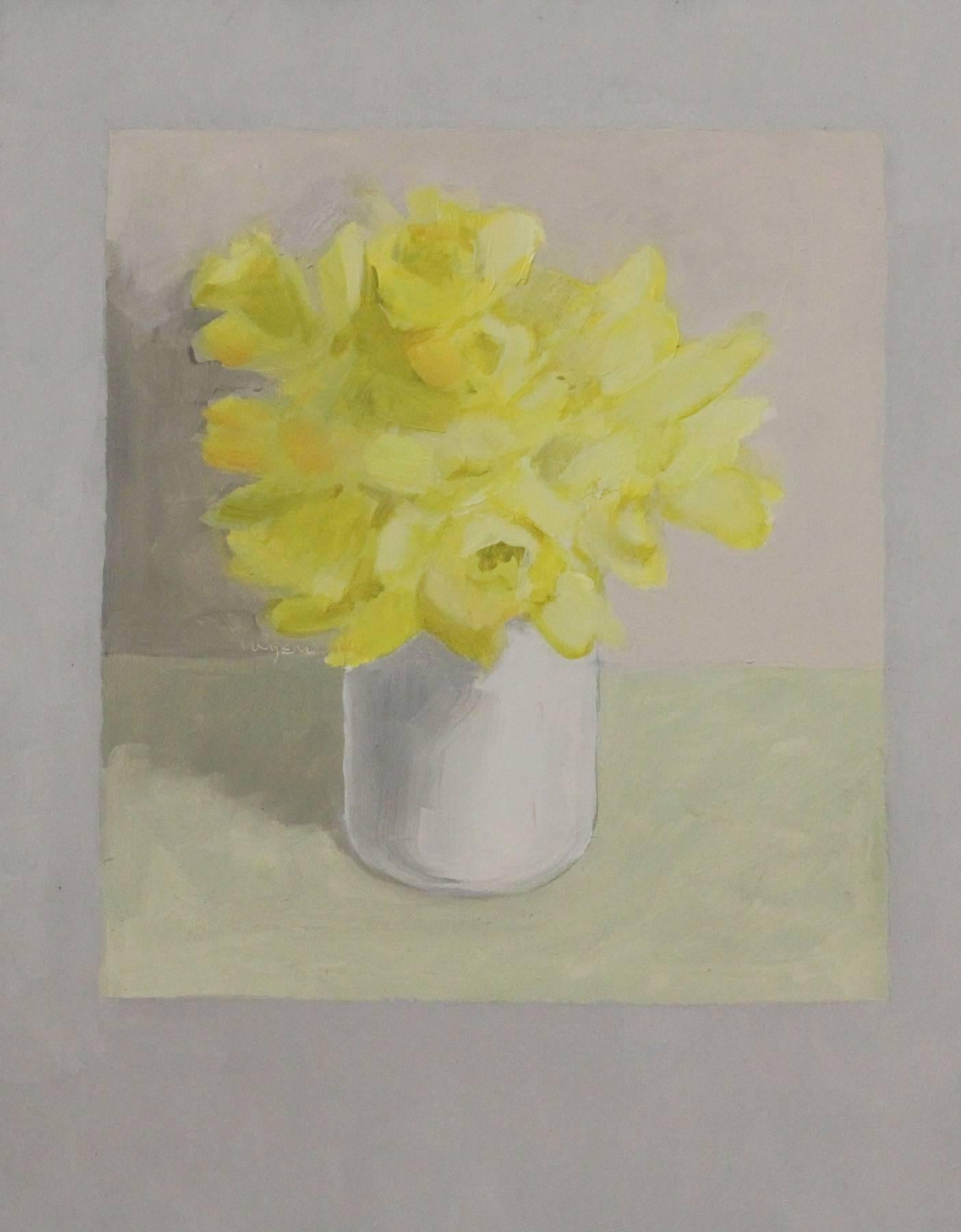 Flower #2 (Yellow Flower) - Painting by James Wilson Rayen