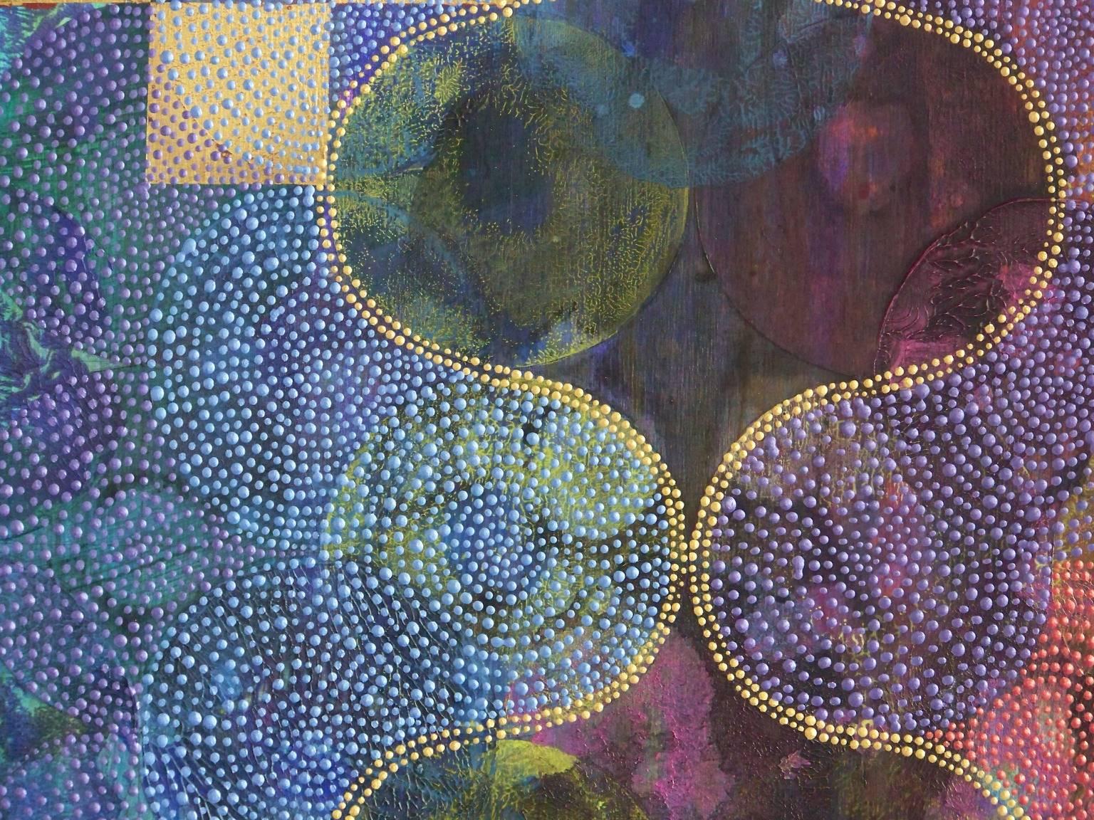 Circles 40 - Abstract Geometric Painting by Denise Driscoll