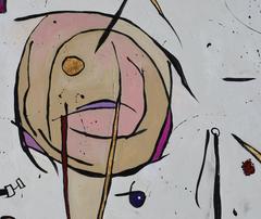 "Bold 2", Abstrakt, Contemporary, Mauve, Neutral, Blattgold, Ölgemälde, 2017