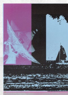 "Attempting to Unplug", Contemporary, Abstract, Landscape, Mixed Media Print
