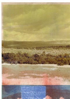 "Landlocked (Dry Sail)", Contemporary, Abstract, Landscape, Mixed Media Print