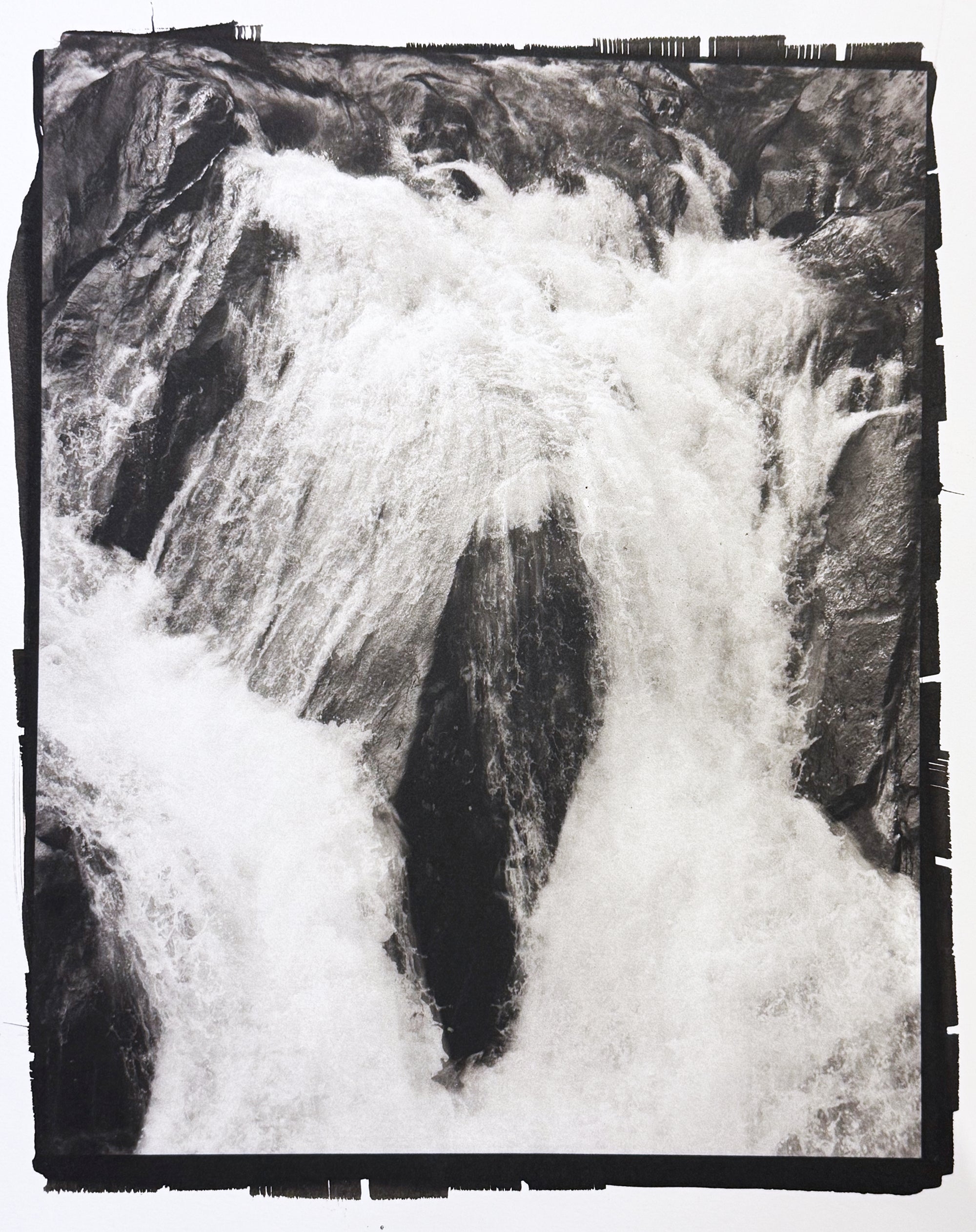 "Perception 2", Contemporary Landscape, Water, Rocks, Black and White Photograph