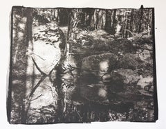 "Afternoon Light", Contemporary Landscape, Rocks, Black and White Photograph