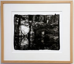 "Afternoon Light", Contemporary Landscape, Rocks, Black and White Photograph
