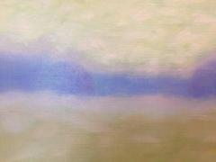 "Landscape 1", greens, blues, purples, neutral, oil painting