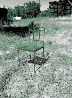 "Rurale e rustico (sedia)", Contemporaneo, Paesaggio, Verde, Stampa digitale a getto d'inchiostro