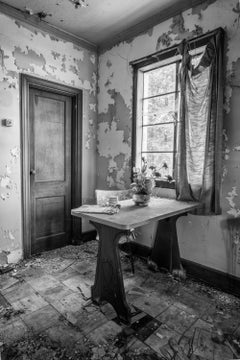 "Daily Dose II", Contemporary, Urbex, Abandoned, Black and White Photograph