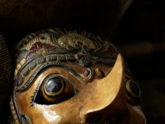 "Masks", Contemporary, Still-life, Brown, Digital Print, Color Photograph