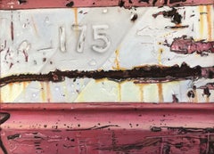 « Dumpster 175 », Art contemporain, Rose, Blanc, Gris, Marron, Orange, Dessin aux couleurs pastel