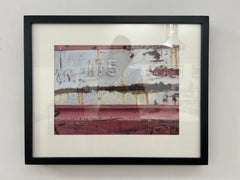 « Dumpster 175 », Art contemporain, Rose, Blanc, Gris, Marron, Orange, Dessin aux couleurs pastel
