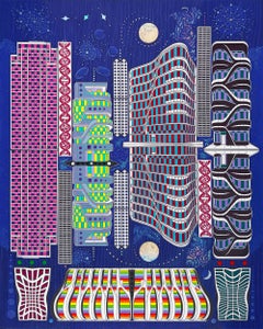 «Metropolitan Moves - Matrix Mysteries», pintura contemporánea en técnica mixta