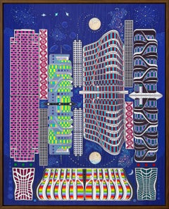 «Metropolitan Moves - Matrix Mysteries», pintura contemporánea en técnica mixta