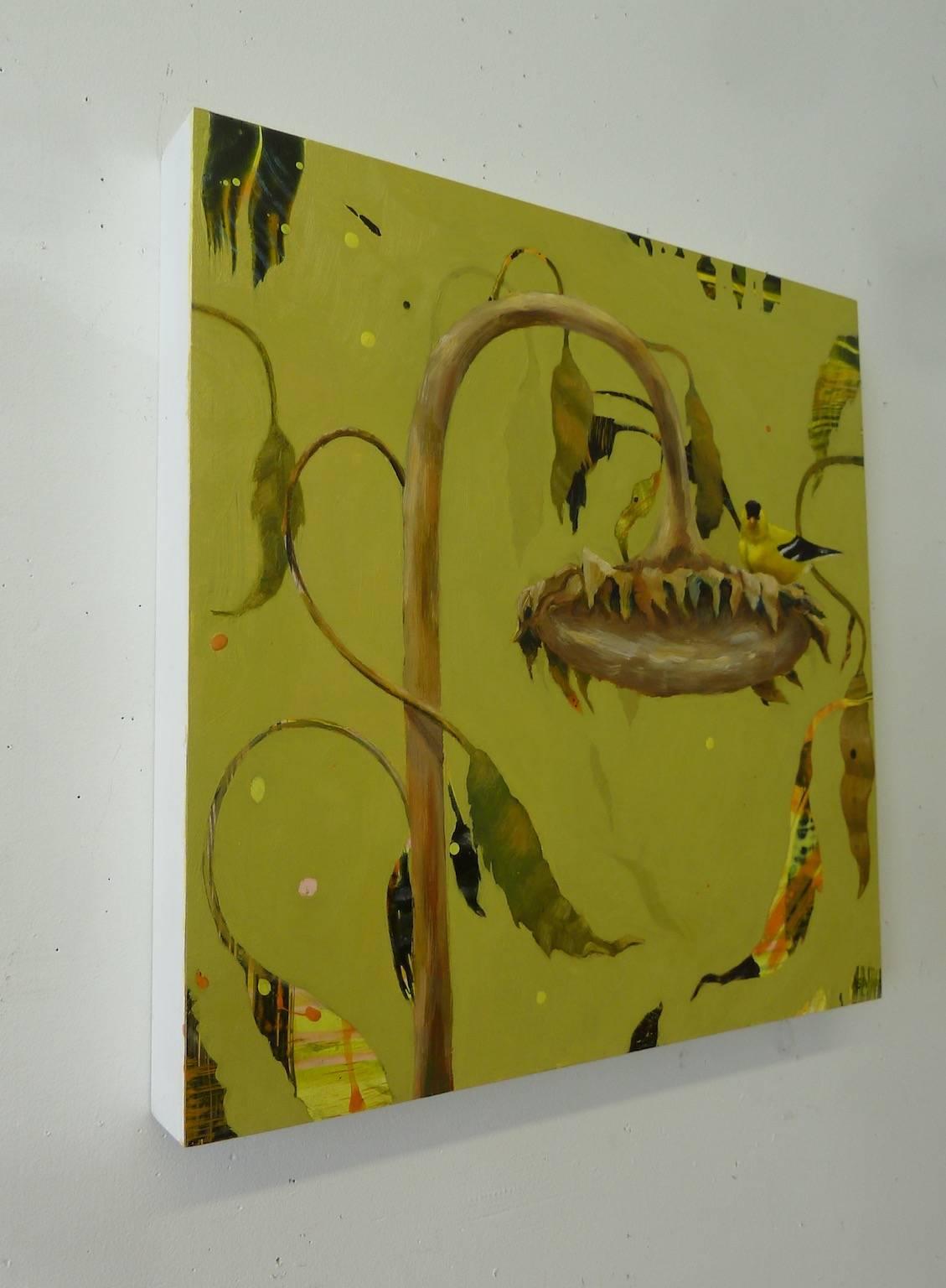 mustard yellow acrylic paint
