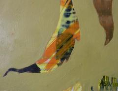 "Cardellino con girasole", Contemporaneo, Uccello, Acrilico, Pittura a olio, 2014