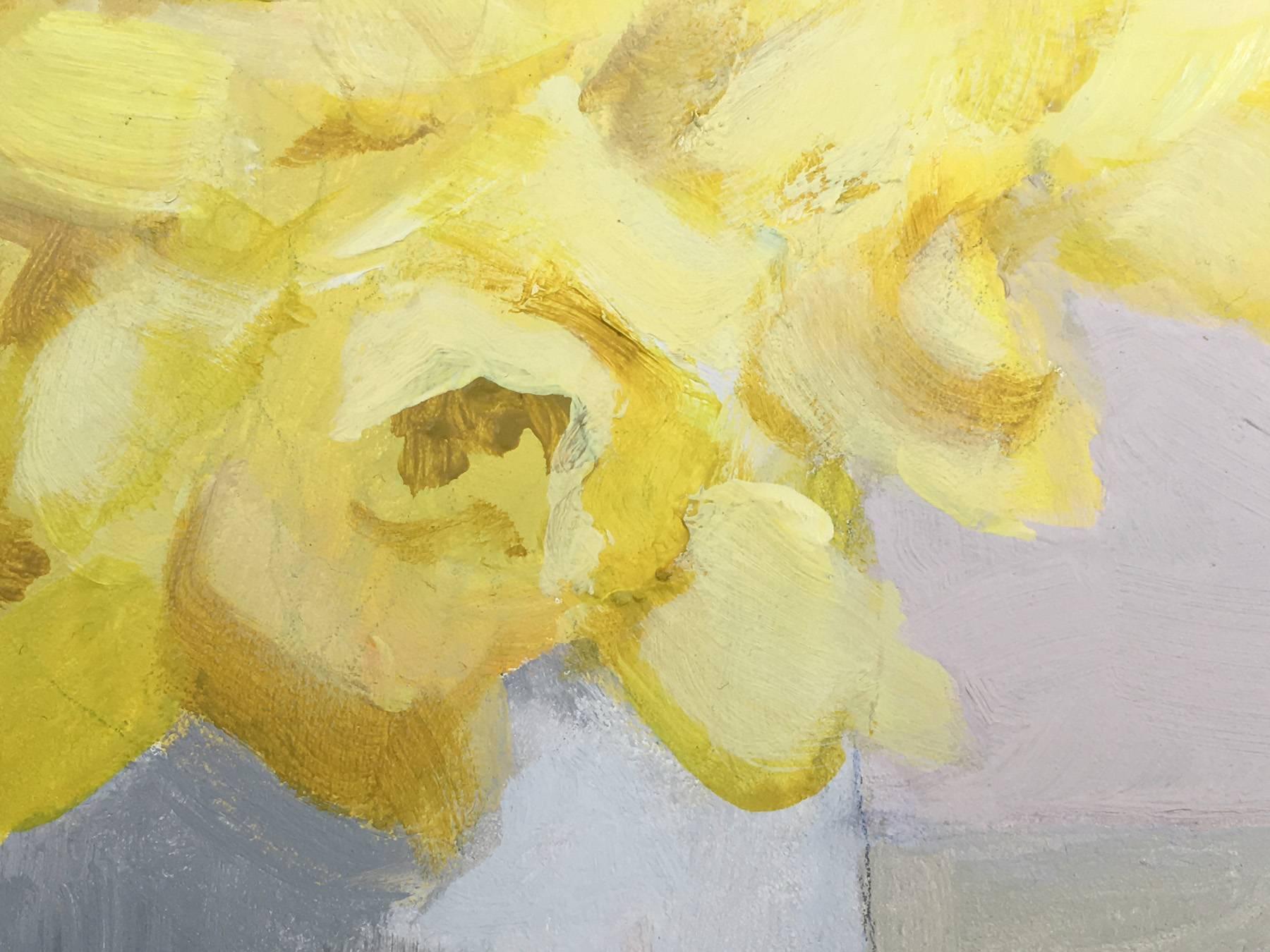 Flower #2 (Yellow Flower) - Contemporary Painting by James Wilson Rayen