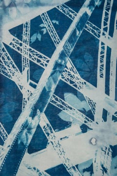 "Harbor Bridge 3", contemporary, landscape, Sidney, blue, photograph, cyanotype