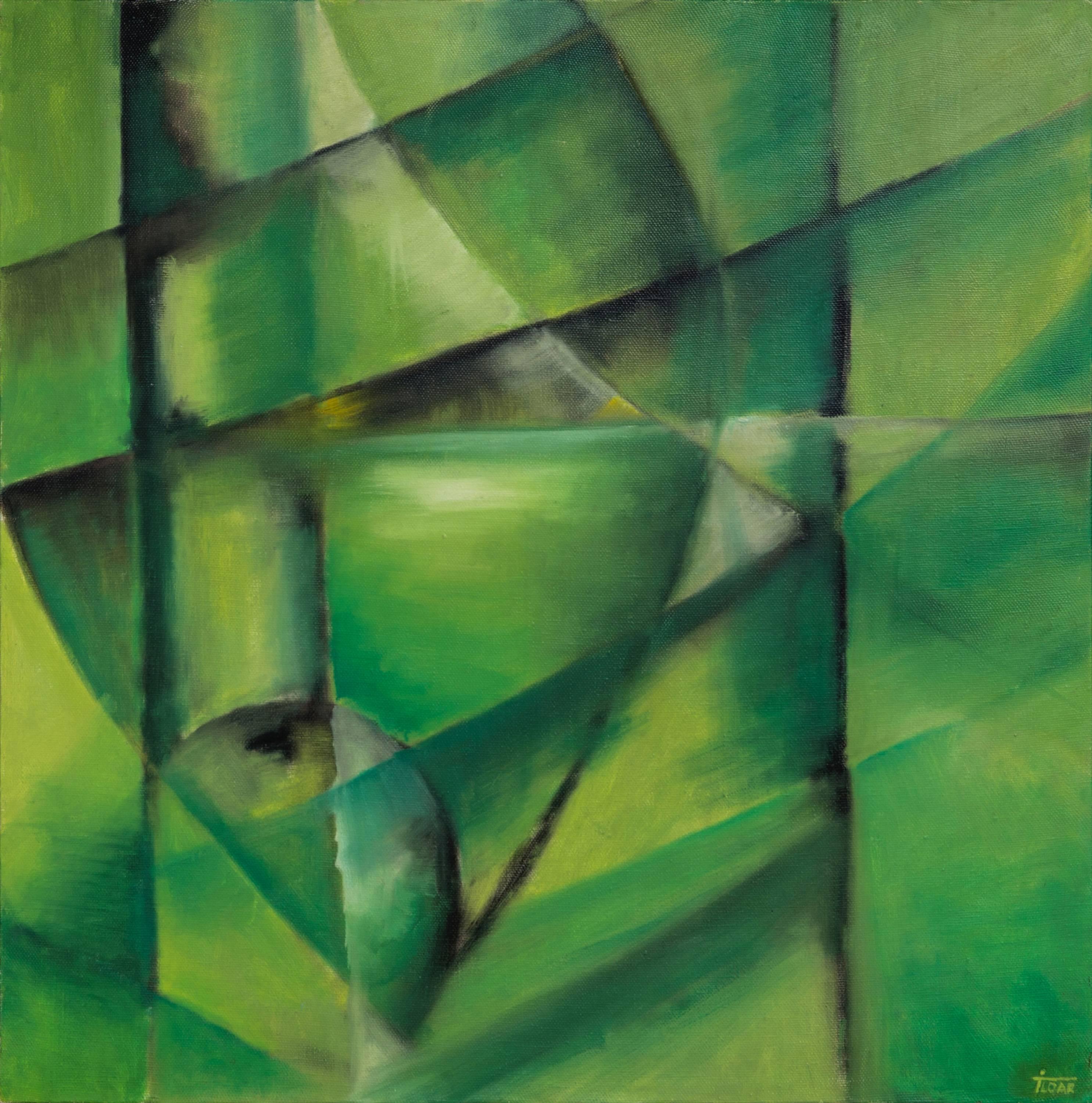 Ilgar Talibov Abstract Painting - Green Apple