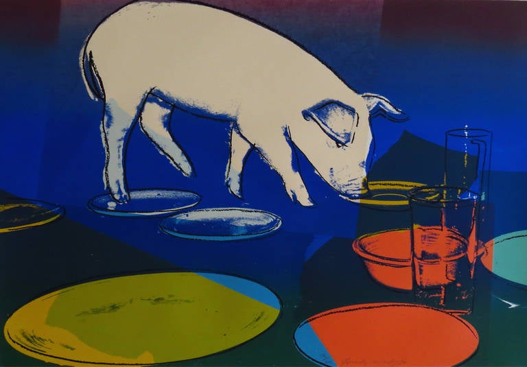 Andy Warhol Figurative Print - Fiesta Pig
