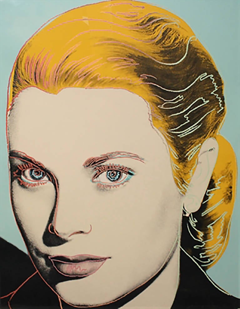 Andy Warhol Portrait Print - Grace Kelly