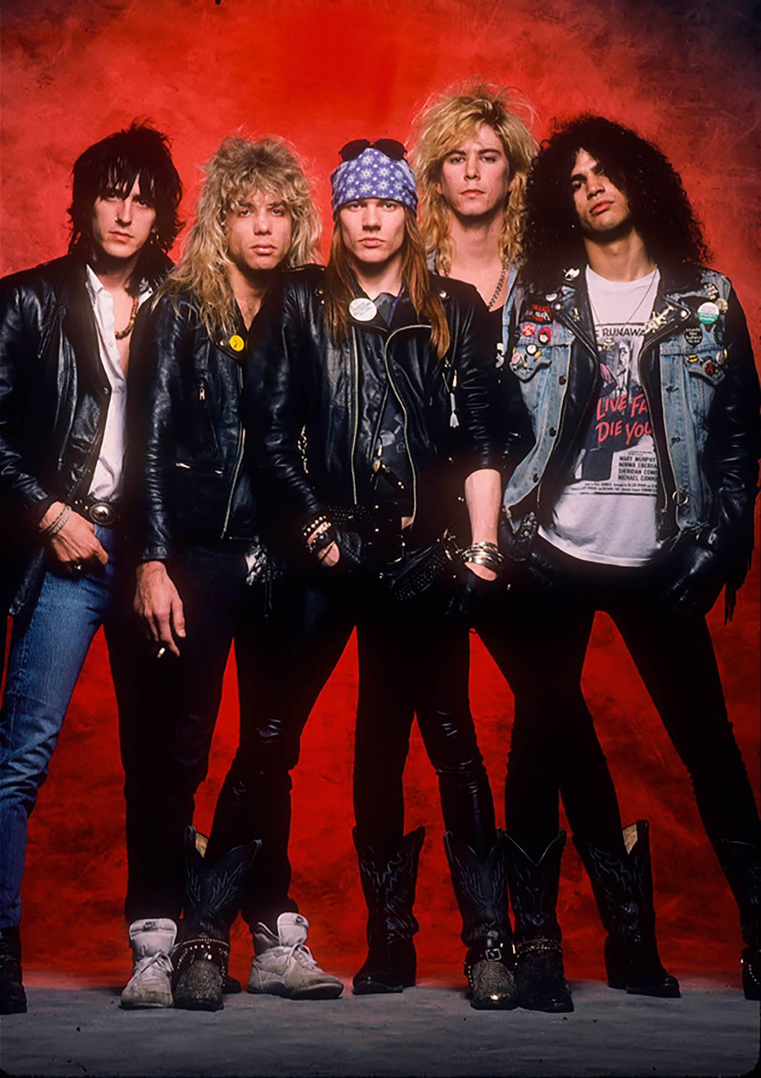 Neil Zlozower Color Photograph - Guns N' Roses, Los Angeles, 1988