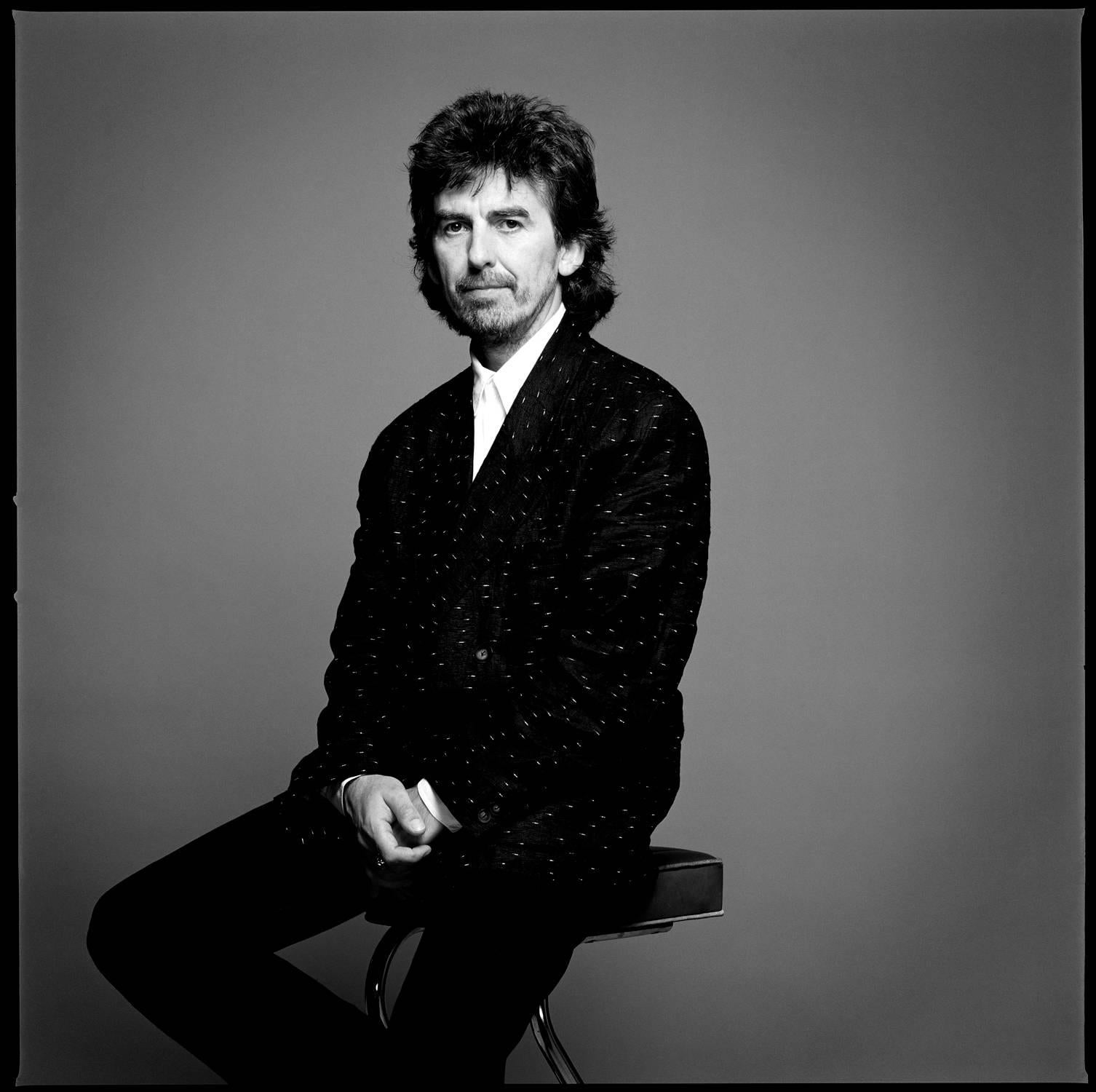 George Harrison of The Beatles shot in 1987 by Chris Cuffaro.

24 x 26 inches

Chris Cuffaro’s photography career spans over 35 years. He began by shooting local rock shows in Northern California. After moving to Los Angeles in the early 1980s, he