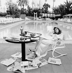 Vintage Faye Dunaway, Beverly Hills Hotel, 1977 by Terry O'Neill, Edition of 50