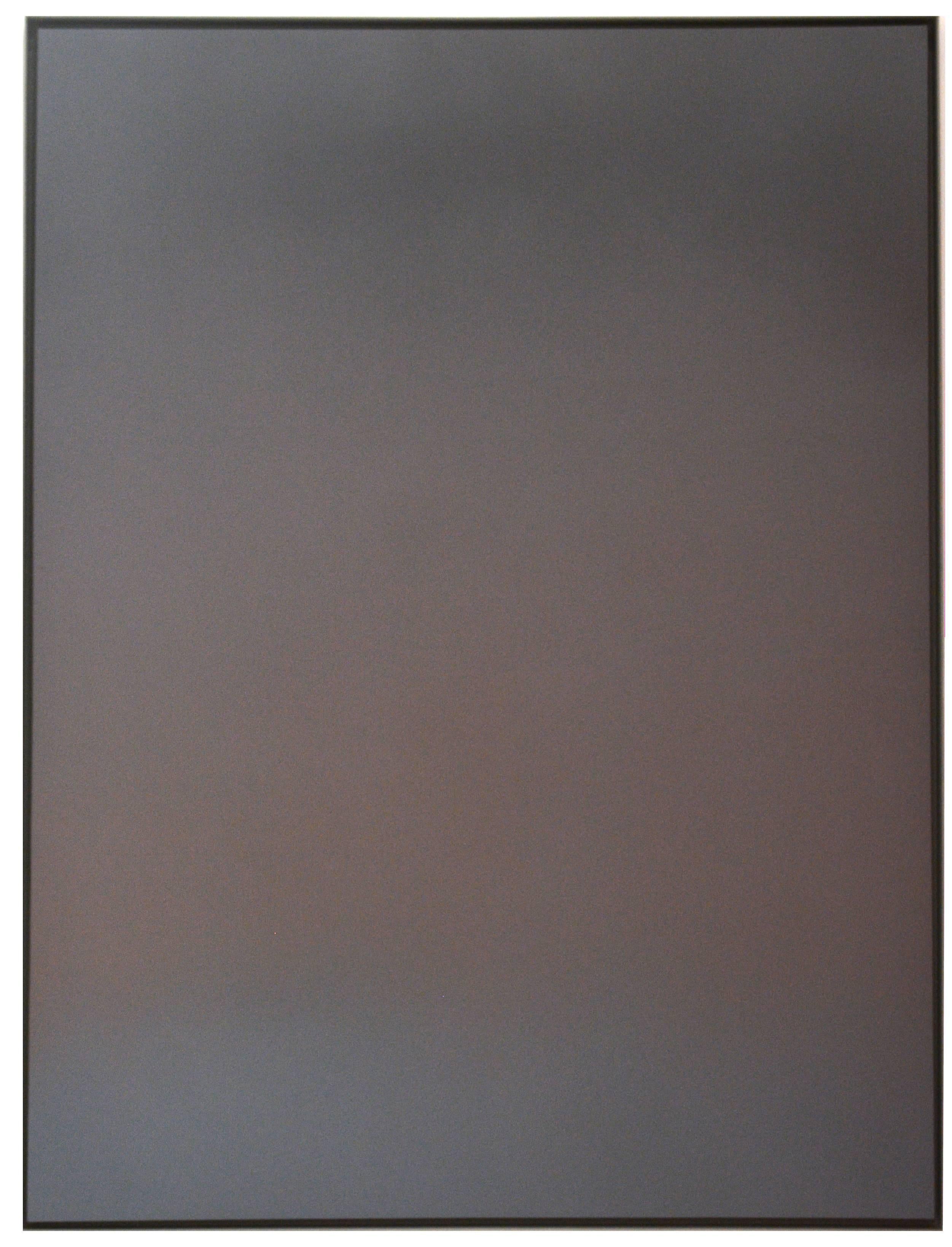 A tribute to the paintings of Mark Rothko, Isaac Aden’s 'Untitled (For Rothko)' softly blends Aden’s signature grey and orange in an abstract expressionist exploration of color. Aden’s continued use of industrial orange and grey creates a unified