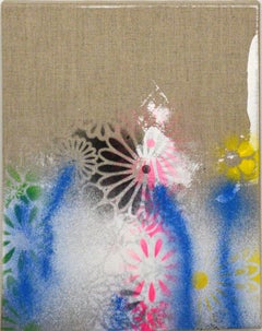 Botanas / Spray Paint Painting on Linen by Martin Durazo